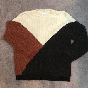 Vestique sweater, medium, color block